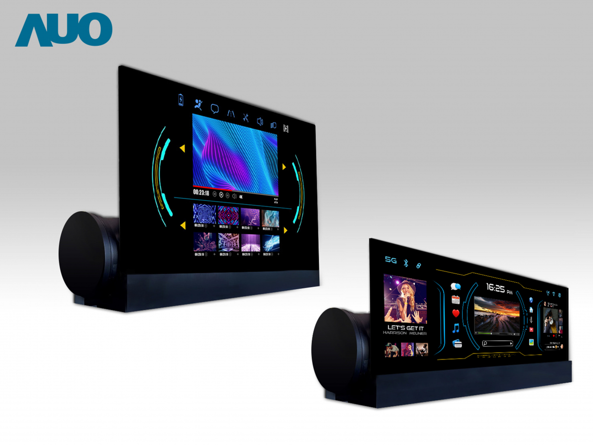 友達14.6吋可捲式Micro LED面板，導入車內資訊、影音娛樂及駕駛安全系統，翻轉智慧移動場域