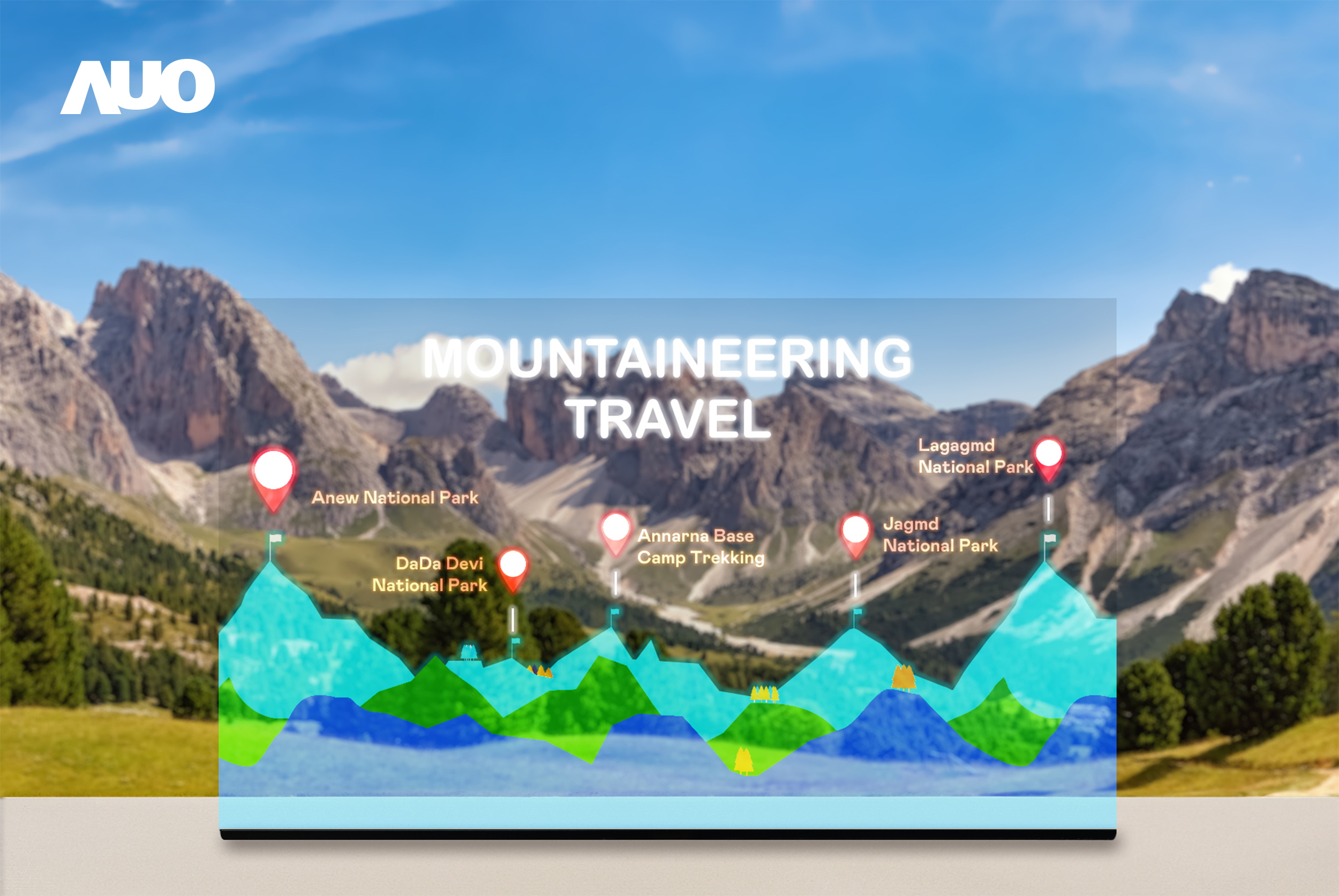 beats365展示全球单片尺寸最大(*)42吋透明Micro LED显示器拼接而成的〝64吋透明Micro LED显示器〞，具备高透明度、1,000 nits高亮度、广色域、采用三边无边框的无缝拼接等多重特色，呈现超高清、细腻画质而不遮挡后方视觉，满足层峰需求，可广泛运用于零售、艺术展览或商业空间等场域